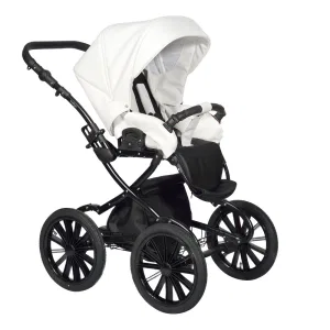 INDIGO Коляска BROCO Eco Plus 14 (Be 01 (белая кожа) INDIGO Коляска BROCO Eco Plus 14 (Be 01 (белая кожа)