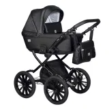 INDIGO Коляска BROCO Eco Plus 14 (Be 03 (черная кожа)