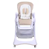 Стул для кормления ELEGANT, ЭкоКожа, Е101, от 5 мес до 3 лет. (Indigo) (бежевый)