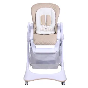 Стул для кормления ELEGANT, ЭкоКожа, Е101, от 5 мес до 3 лет. (Indigo) (бежевый) Стул для кормления ELEGANT, ЭкоКожа, Е101, от 5 мес до 3 лет. (Indigo) (бежевый)