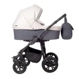 Коляска для двойни CHARLOTTE Sity DUO (Indigo) (Cs 01 (т.серый + св.бежевый))