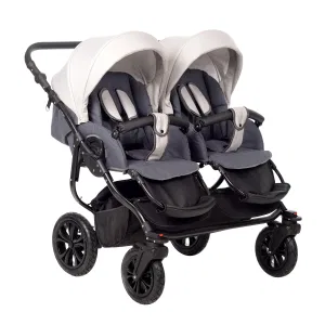 Коляска для двойни CHARLOTTE Sity DUO (Indigo) (Cs 01 (т.серый+св.бежевый)) Коляска для двойни CHARLOTTE Sity DUO (Indigo) (Cs 01 (т.серый+св.бежевый))