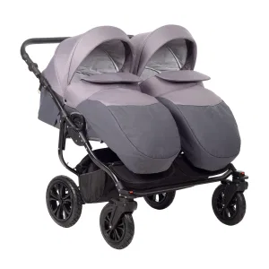 Коляска для двойни CHARLOTTE Sity DUO (Indigo) (Cs 03 (т.серый+фиолетовый)) Коляска для двойни CHARLOTTE Sity DUO (Indigo) (Cs 03 (т.серый+фиолетовый))