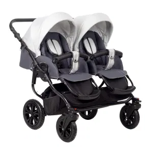 Коляска для двойни CHARLOTTE Sity DUO (Indigo) (Cs 05 (т.серый+св.серый)) Коляска для двойни CHARLOTTE Sity DUO (Indigo) (Cs 05 (т.серый+св.серый))