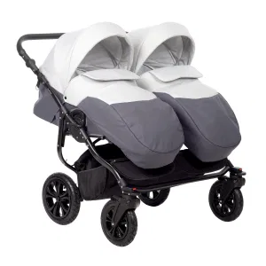 Коляска для двойни CHARLOTTE Sity DUO (Indigo) (Cs 05 (т.серый+св.серый)) Коляска для двойни CHARLOTTE Sity DUO (Indigo) (Cs 05 (т.серый+св.серый))