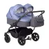 Коляска для двойни CHARLOTTE Sity DUO (Indigo) (Cs 06 (т.серый+сине-серый)) Коляска для двойни CHARLOTTE Sity DUO (Indigo) (Cs 06 (т.серый+сине-серый))