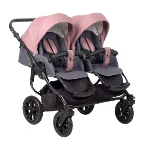 Коляска для двойни CHARLOTTE Sity DUO (Indigo) (Cs 07 (т.серый+т.розовый)) Коляска для двойни CHARLOTTE Sity DUO (Indigo) (Cs 07 (т.серый+т.розовый))