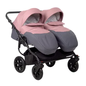 Коляска для двойни CHARLOTTE Sity DUO (Indigo) (Cs 07 (т.серый+т.розовый)) Коляска для двойни CHARLOTTE Sity DUO (Indigo) (Cs 07 (т.серый+т.розовый))