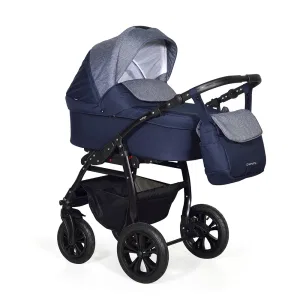 Коляска 3в1 Indigo CHARLOTTE 18 F - Ch 32 (т.синий+джинс) Коляска 3в1 Indigo CHARLOTTE 18 F - Ch 32 (т.синий+джинс)
