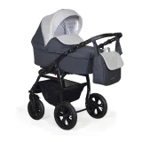Коляска 3в1 Indigo CHARLOTTE 18 F - Ch 33 (т.серый+св.серый)