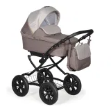 Коляска 2в1 Indigo CHARLOTTE 18 Classic 12 - Cr 31 (бежевый+св.бежевый)