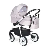 Коляска 3в1 Indigo ALPINA F - Al 02 (св.розовый+св.розовая кожа)