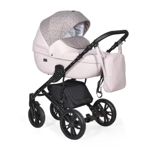 Коляска 3в1 Indigo MIO F - Mi 04 (св.розовая кожа+розовый узор) Коляска 3в1 Indigo MIO F - Mi 04 (св.розовая кожа+розовый узор)