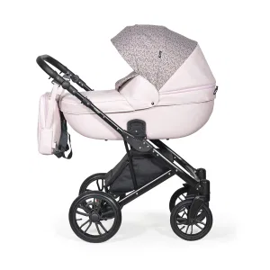 Коляска 3в1 Indigo MIO F - Mi 04 (св.розовая кожа+розовый узор) Коляска 3в1 Indigo MIO F - Mi 04 (св.розовая кожа+розовый узор)