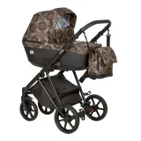 Коляска 2в1 Indigo ADAGIO Limited - Al 02 (бежевый+черная кожа)