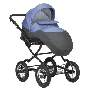 Коляска CHARLOTTE Sity Classic 12 (Indigo) (Cs 06 (т.серый+сине-серый)) Коляска CHARLOTTE Sity Classic 12 (Indigo) (Cs 06 (т.серый+сине-серый))