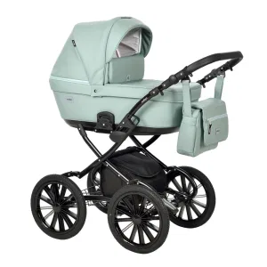Коляска BROCO Eco Plus 14 (Indigo) (Be 04 (шалфей кожа)) Коляска BROCO Eco Plus 14 (Indigo) (Be 04 (шалфей кожа))