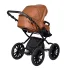 Коляска BROCO Eco Plus 14 (Indigo) (Be 06 (коричневая кожа)) Коляска BROCO Eco Plus 14 (Indigo) (Be 06 (коричневая кожа))