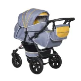 Коляска прогул. CAPRI PCO (Indigo) (Cp 04 (серый+желтый))