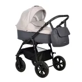 Коляска CHARLOTTE Sity 2в1 (Indigo) (Cs 01 (т.серый + св.бежевый))