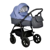 Коляска CHARLOTTE Sity 2в1 (Indigo) (Cs 06 (т.серый + сине-серый))
