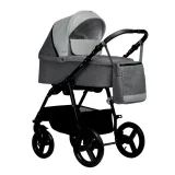 Коляска COMFORT 2в1 (Indigo) (Co 04 (серый + св.серая кожа))