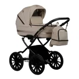 Коляска AVEO ECO Plus 14 (Indigo) (Ae 03 (бежевая кожа))