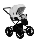 Коляска AVEO ECO Plus 14 (Indigo) (Ae 04 (белая кожа))