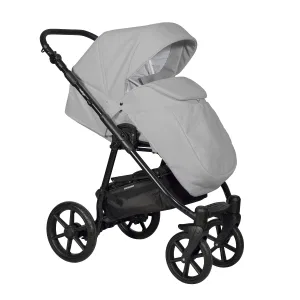 Коляска BROCO Eco 2в1 (Indigo) (Be 07 (серая кожа)) Коляска BROCO Eco 2в1 (Indigo) (Be 07 (серая кожа))