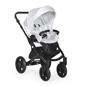 Коляска MIO+F 3в1 (Indigo) (Mi 01 (белая кожа+белый узор)) Коляска MIO+F 3в1 (Indigo) (Mi 01 (белая кожа+белый узор))