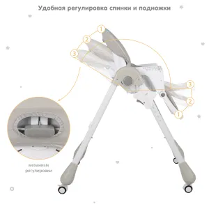 Стул для кормления BLOOM, В003S, от 5 мес до 3 лет. (Indigo) (темно-серый) Стул для кормления BLOOM, В003S, от 5 мес до 3 лет. (Indigo) (темно-серый)