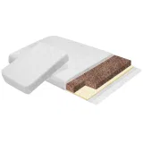 Матрас трансформер COIR JUNIOR с доп.блоком, стеганая микрофибра (60*120*8+50*60*8) INDIGO